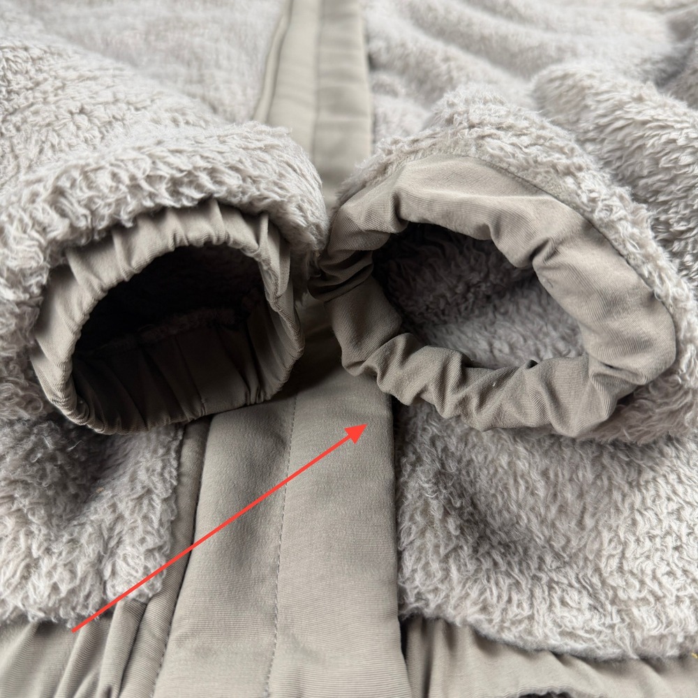 Vuori Women's Cozy Sherpa Full Zip Fleece Jacket Tan Medium VW530 - Picture 14 of 14